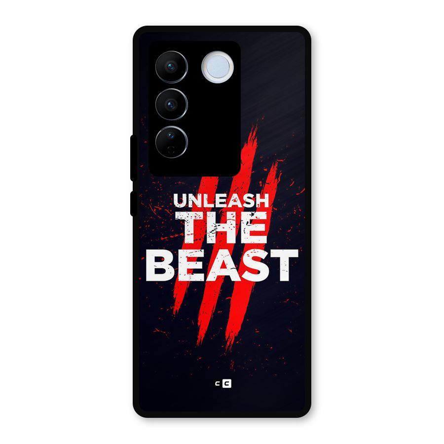 Unleash The Beast Metal Back Case for Vivo V27