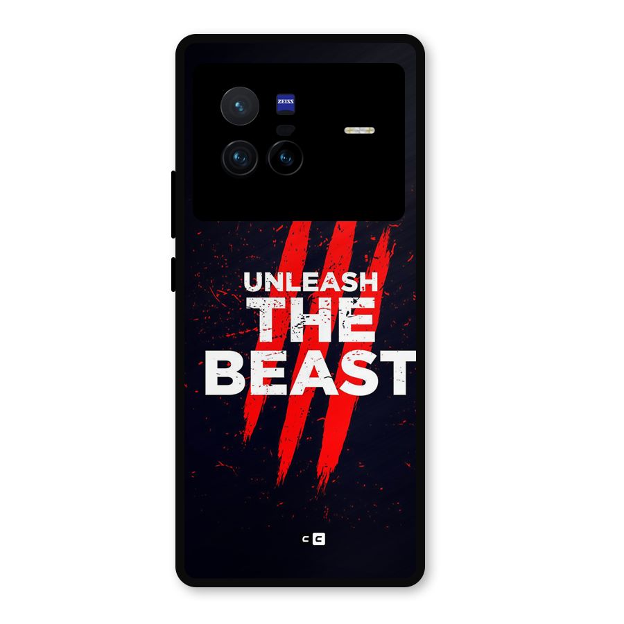 Unleash The Beast Metal Back Case for Vivo X80