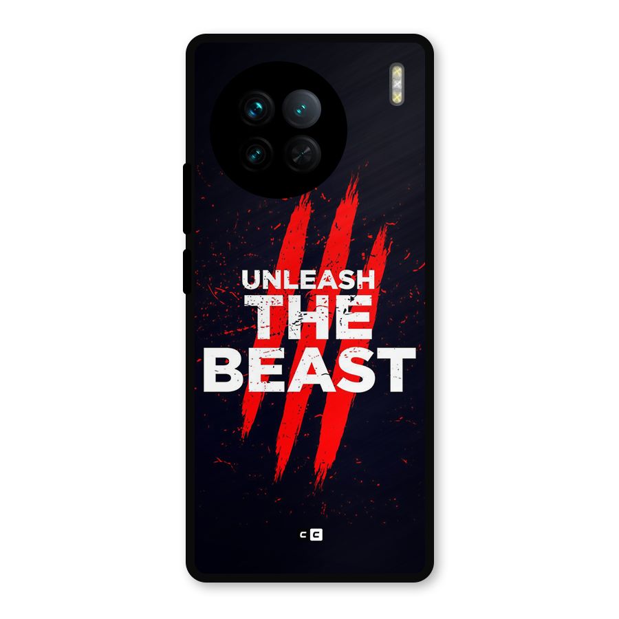 Unleash The Beast Metal Back Case for Vivo X90