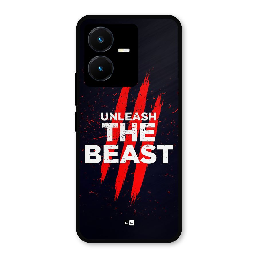 Unleash The Beast Metal Back Case for Vivo Y22