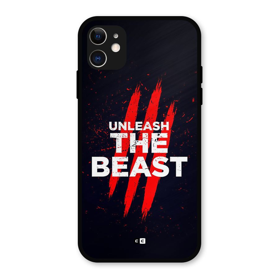 Unleash The Beast Metal Back Case for iPhone 11