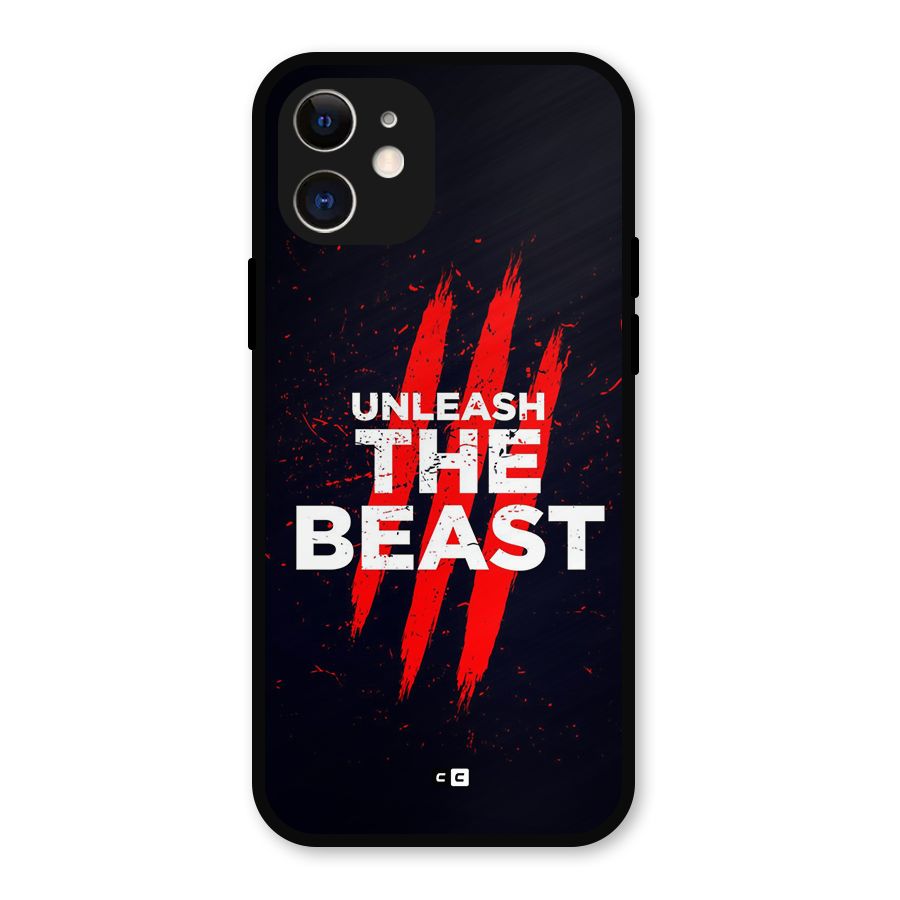 Unleash The Beast Metal Back Case for iPhone 12