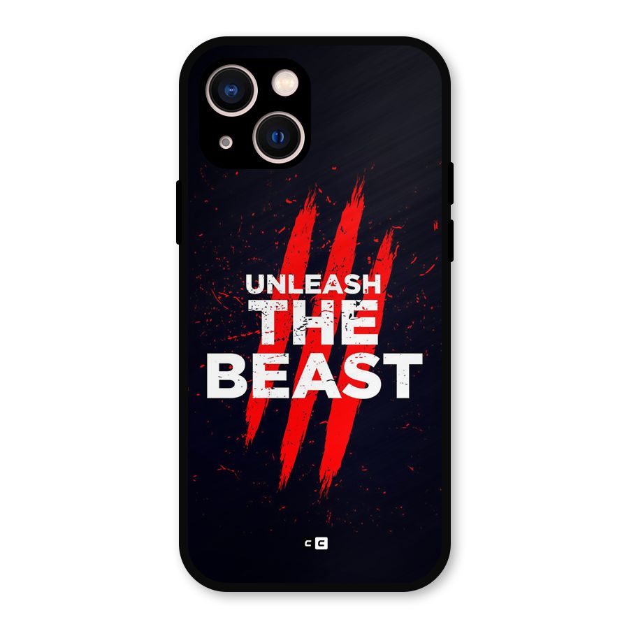 Unleash The Beast Metal Back Case for iPhone 13