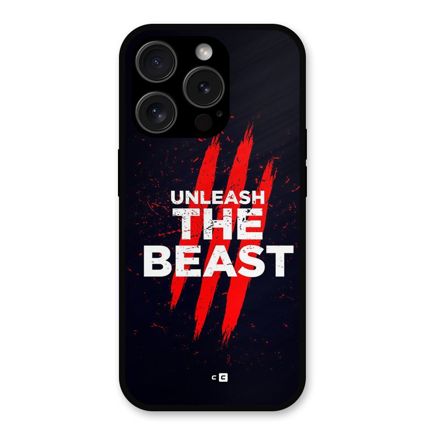 Unleash The Beast Metal Back Case for iPhone 15 Pro