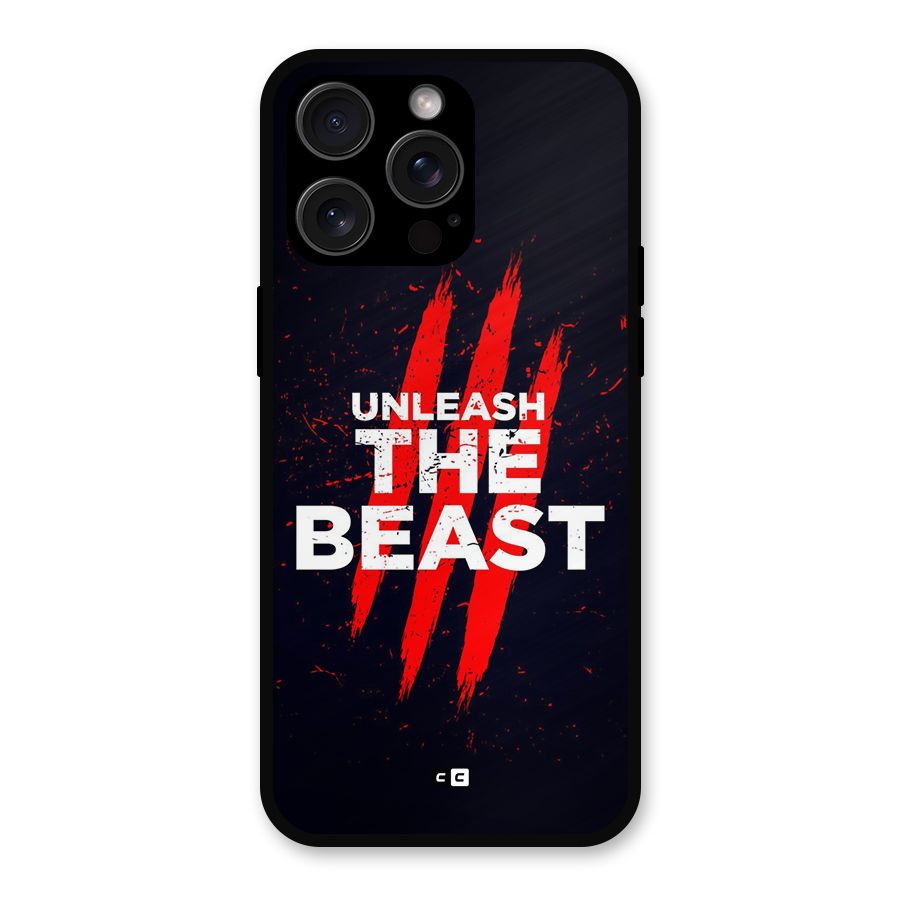Unleash The Beast Metal Back Case for iPhone 15 Pro Max