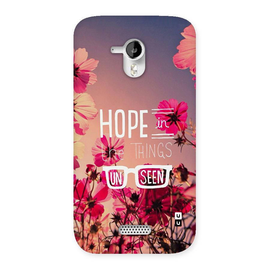 Unseen Hope Back Case for Canvas HD A116