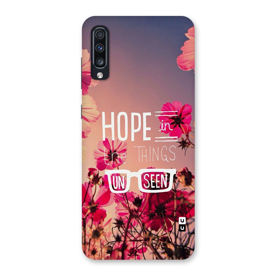 Unseen Hope Back Case for Galaxy A70