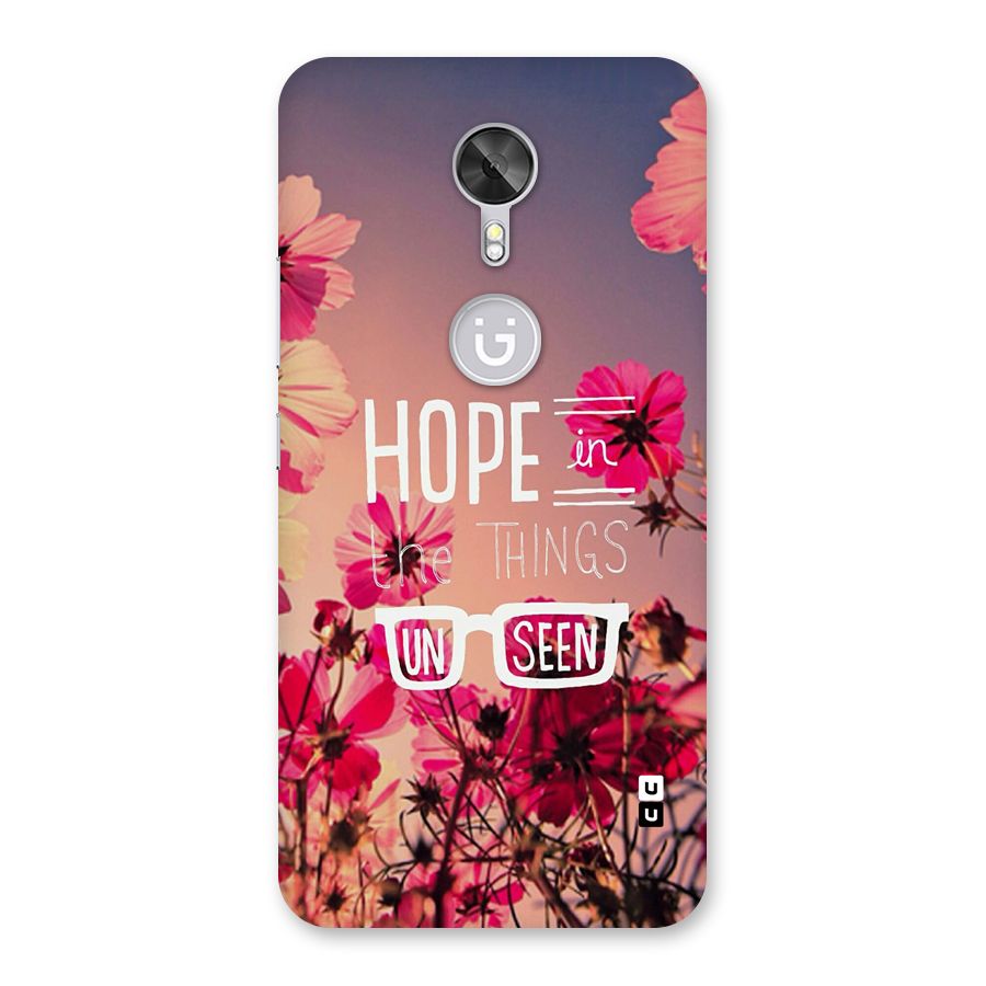 Unseen Hope Back Case for Gionee A1