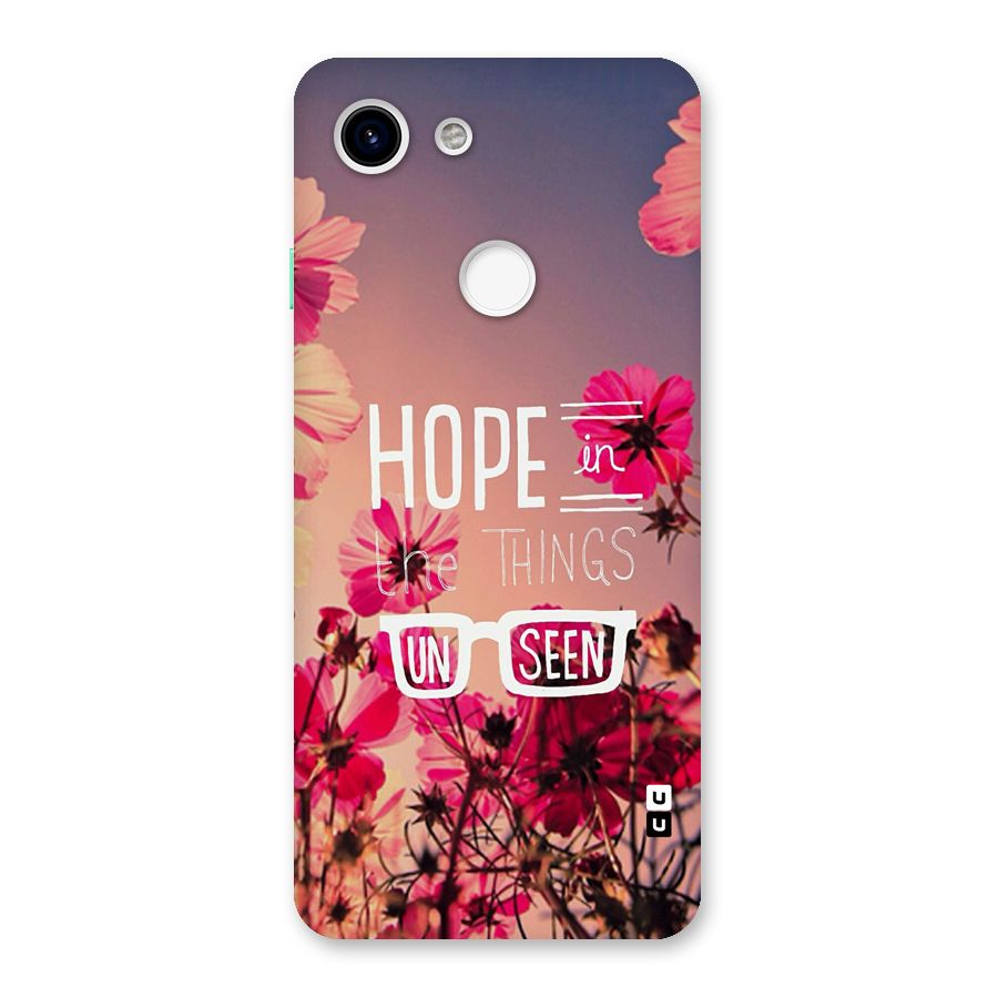 Unseen Hope Back Case for Google Pixel 3