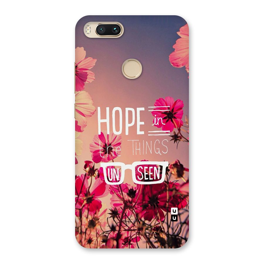 Unseen Hope Back Case for Mi A1
