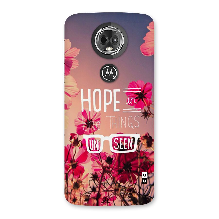 Unseen Hope Back Case for Moto E5 Plus