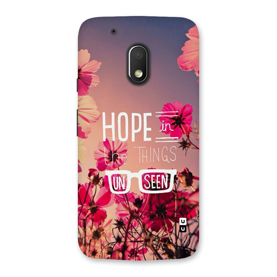 Unseen Hope Back Case for Moto G4 Play