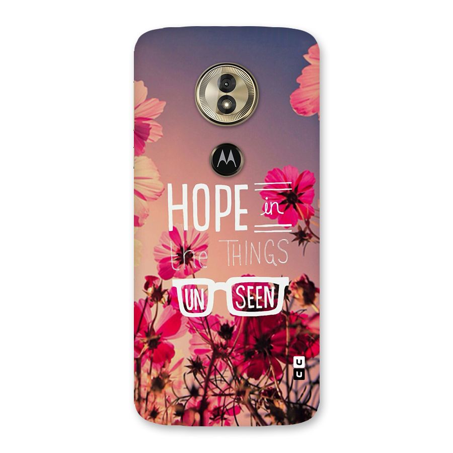 Unseen Hope Back Case for Moto G6 Play