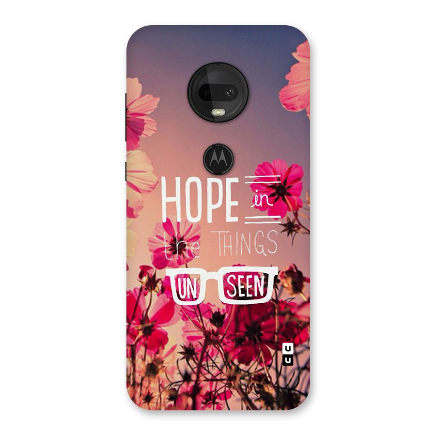 Unseen Hope Back Case for Moto G7