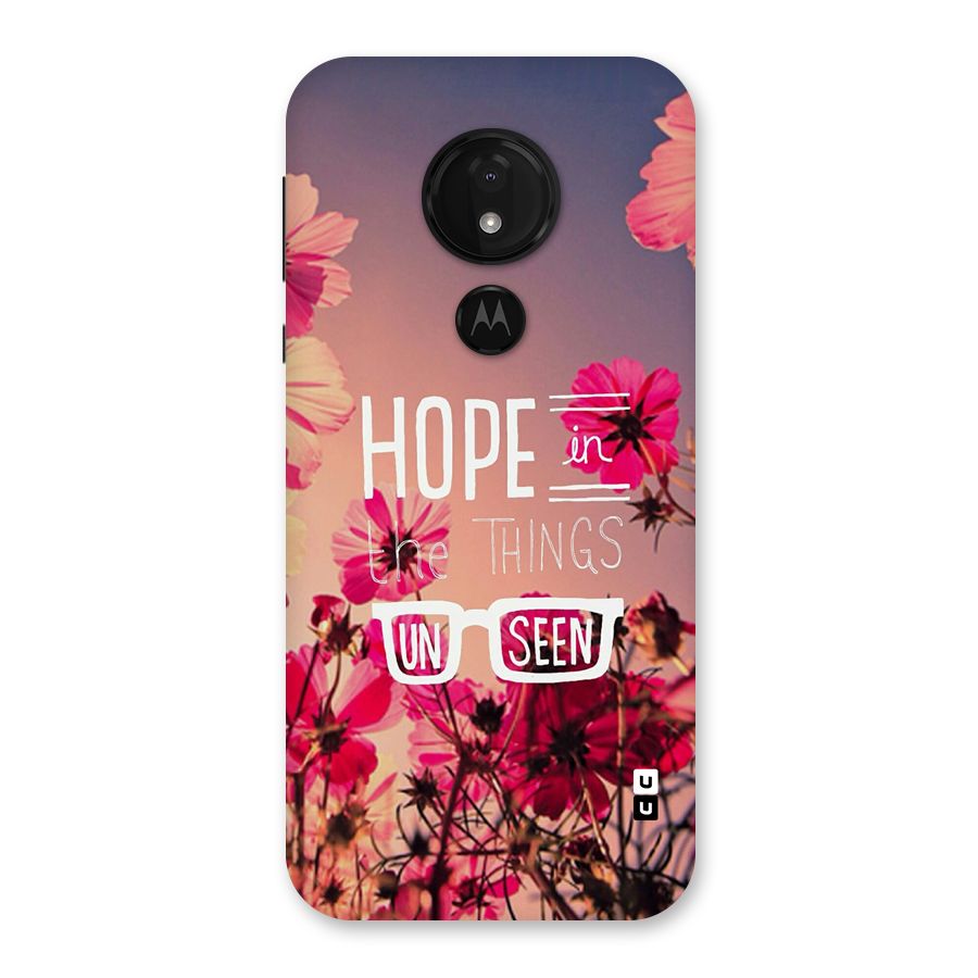 Unseen Hope Back Case for Moto G7 Power