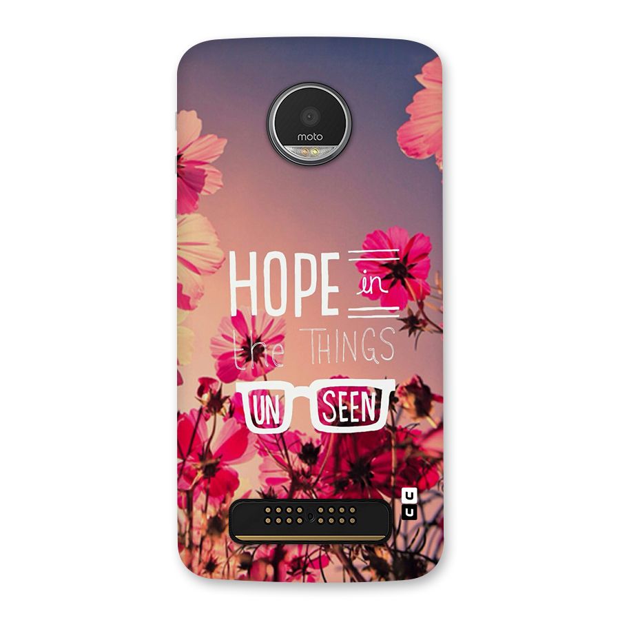 Unseen Hope Back Case for Moto Z Play