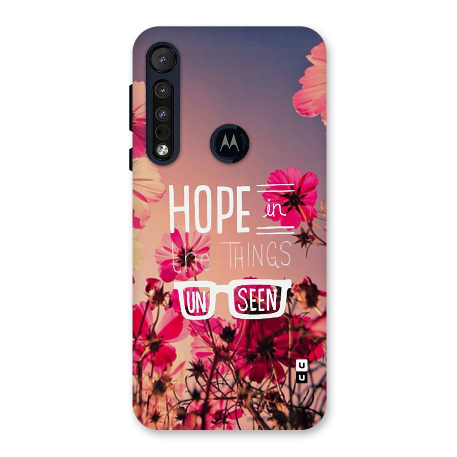 Unseen Hope Back Case for Motorola One Macro