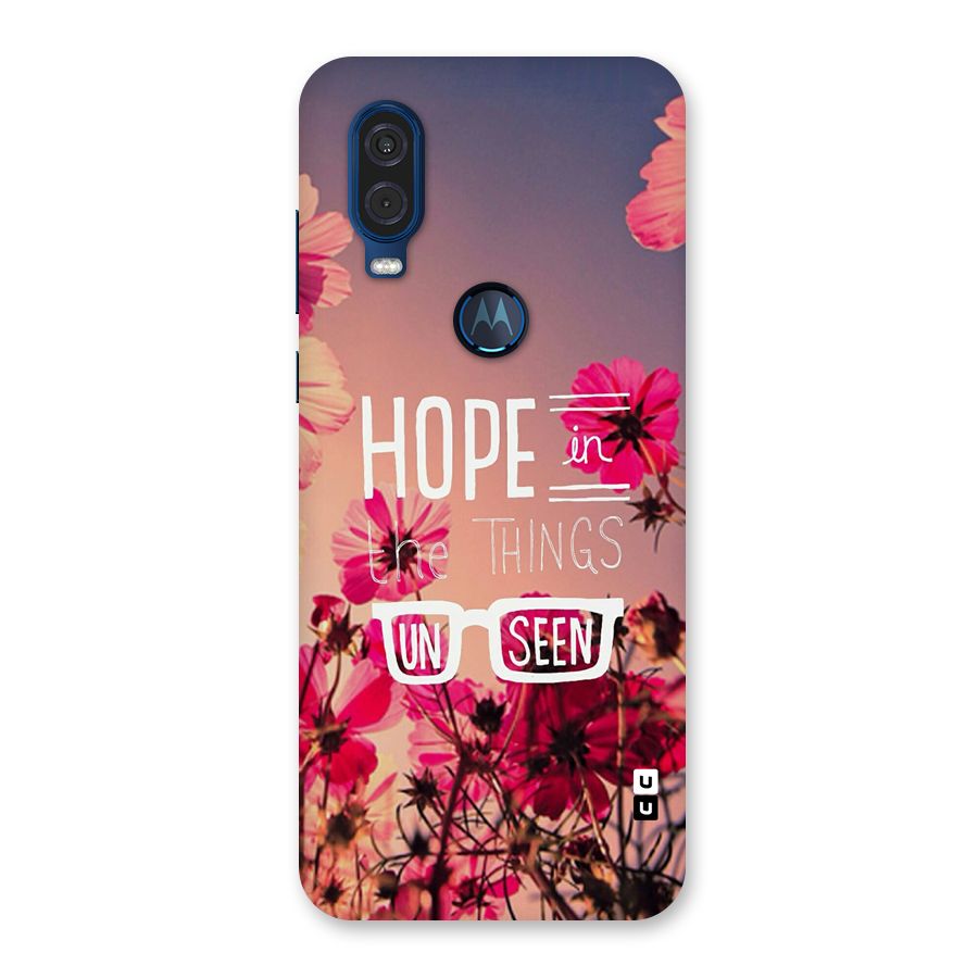 Unseen Hope Back Case for Motorola One Vision