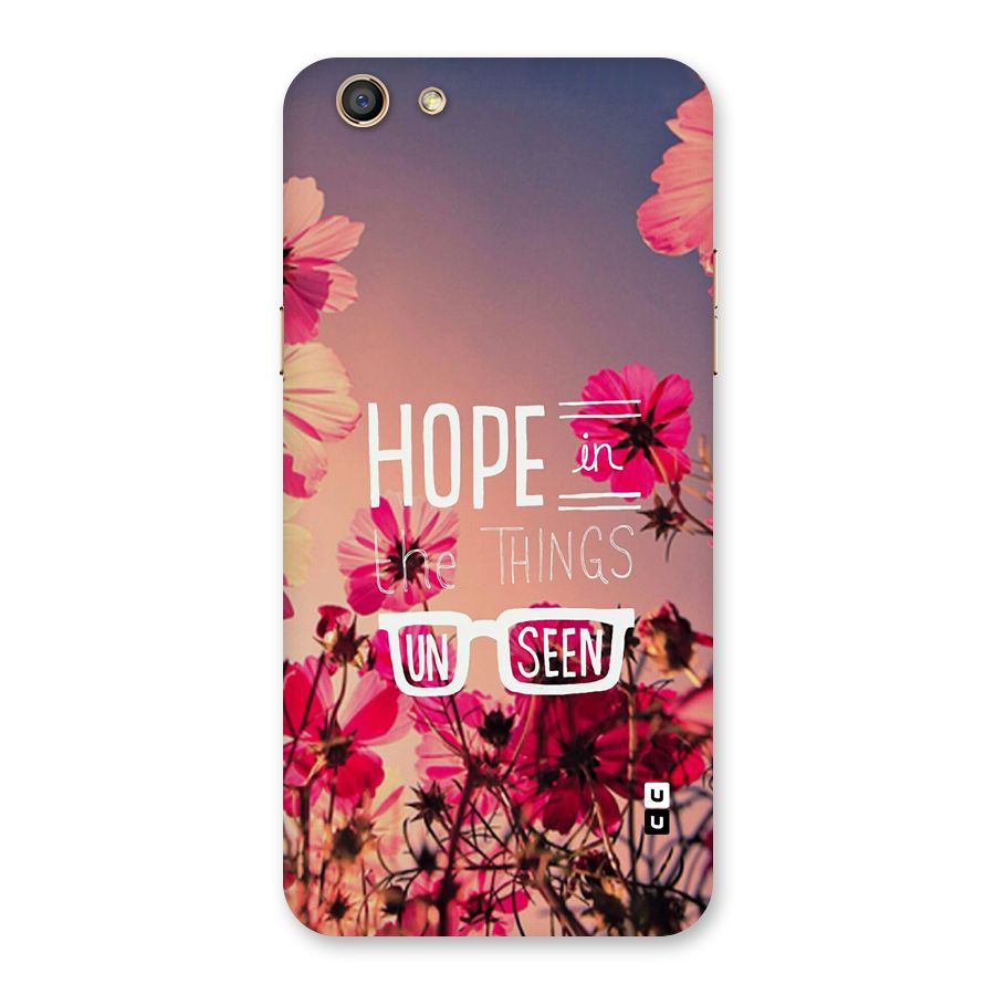 Unseen Hope Back Case for Oppo F3