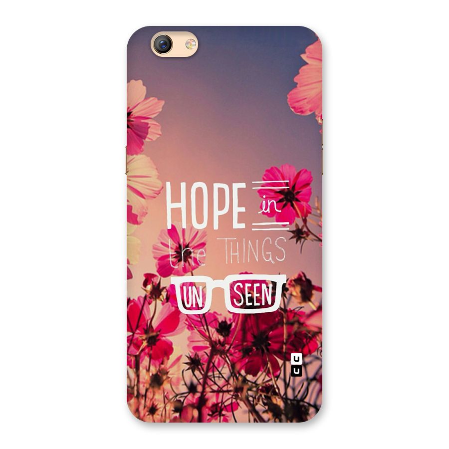 Unseen Hope Back Case for Oppo F3 Plus