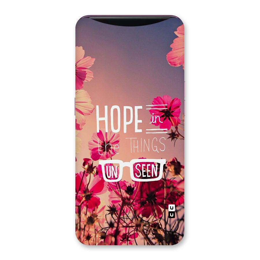 Unseen Hope Back Case for Oppo Find X