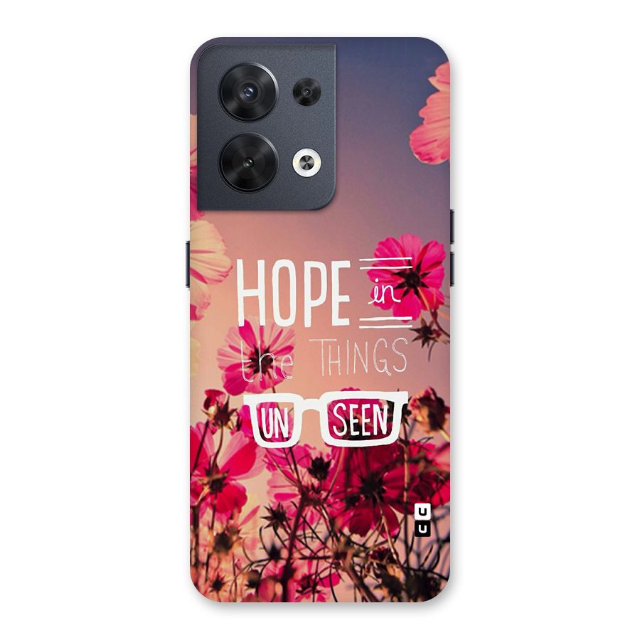 Unseen Hope Back Case for Oppo Reno8 5G