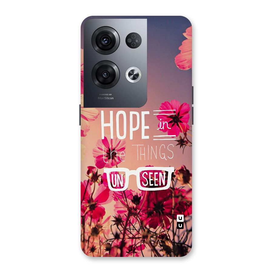 Unseen Hope Back Case for Oppo Reno8 Pro 5G
