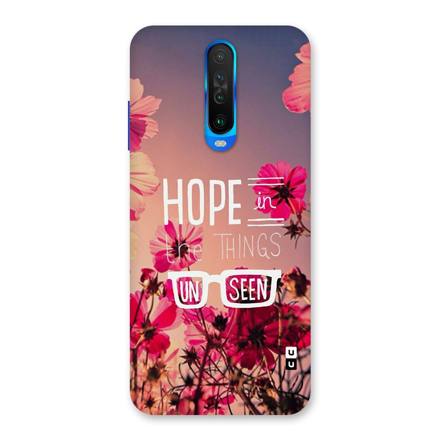 Unseen Hope Back Case for Poco X2