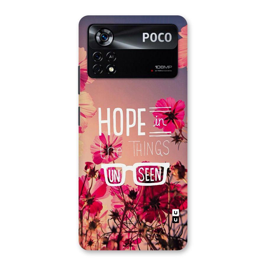 Unseen Hope Back Case for Poco X4 Pro 5G
