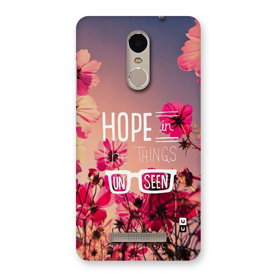 Unseen Hope Back Case for Redmi Note 3