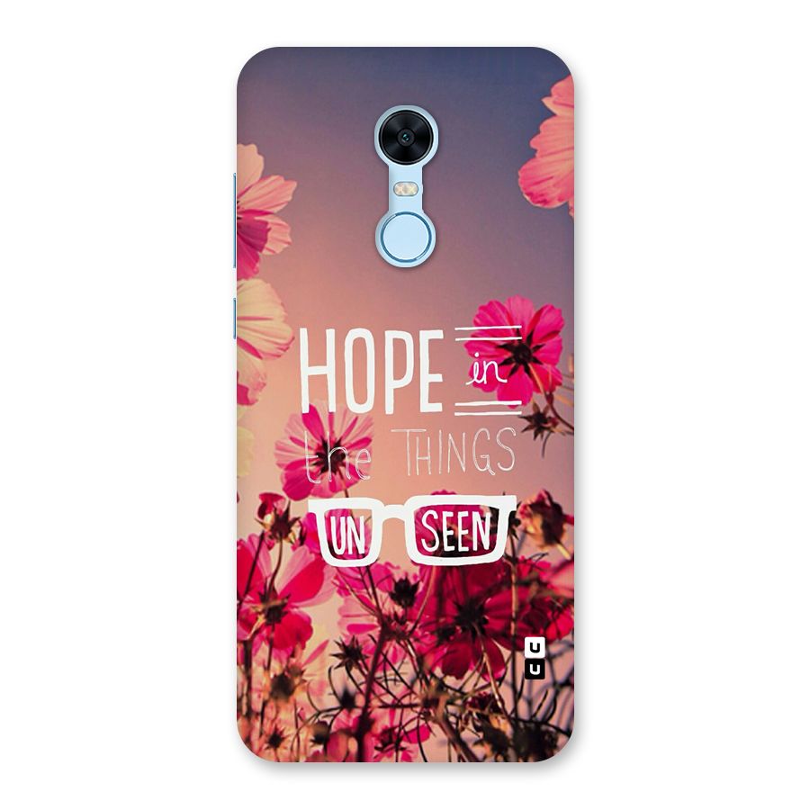 Unseen Hope Back Case for Redmi Note 5