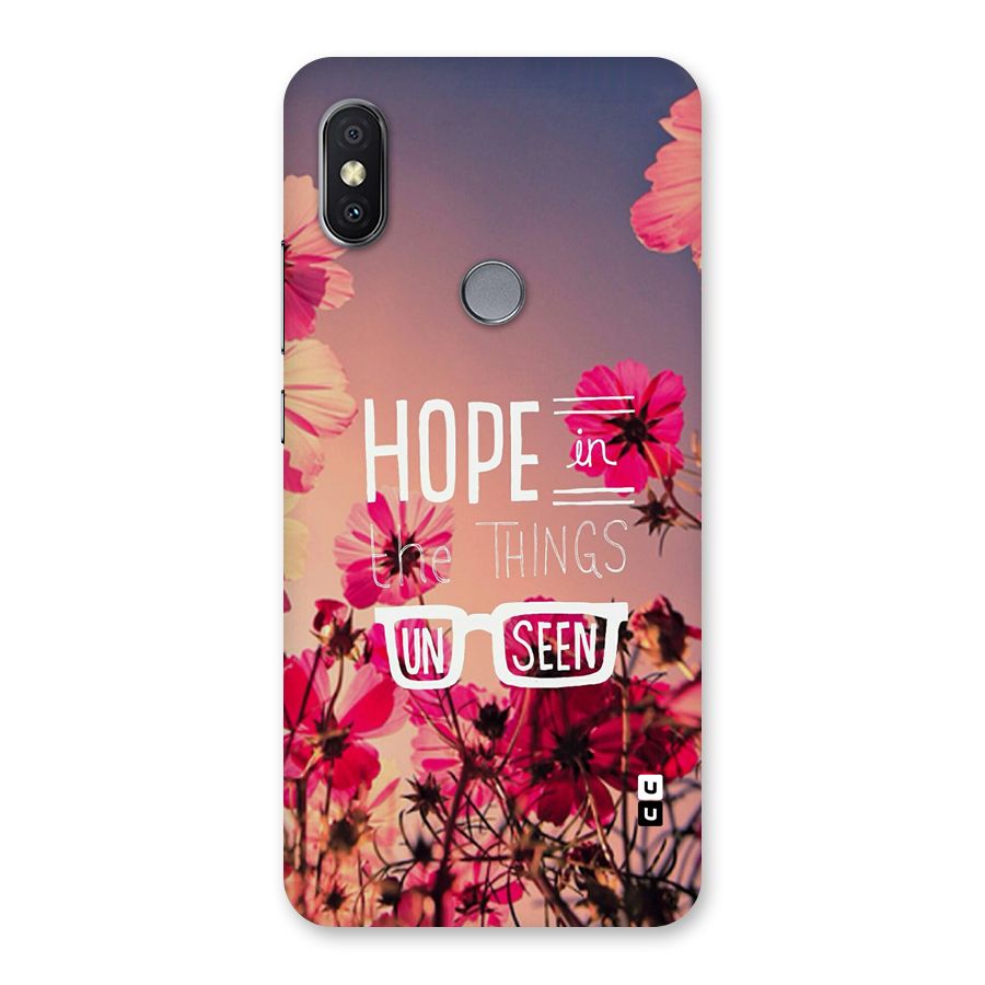 Unseen Hope Back Case for Redmi Y2