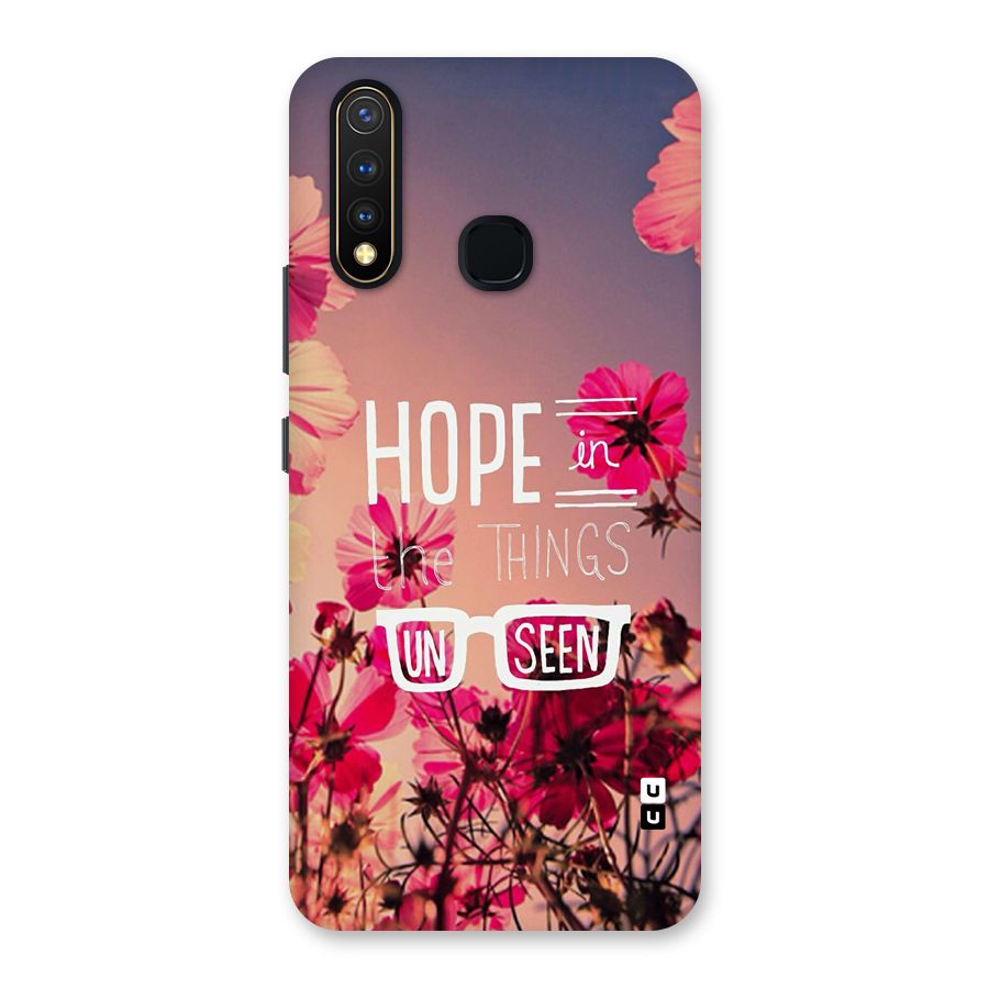 Unseen Hope Back Case for Vivo U20