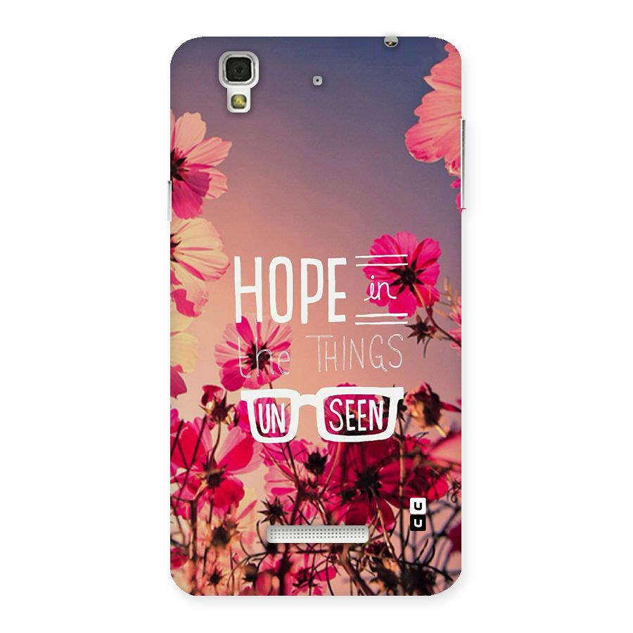 Unseen Hope Back Case for YU Yureka Plus