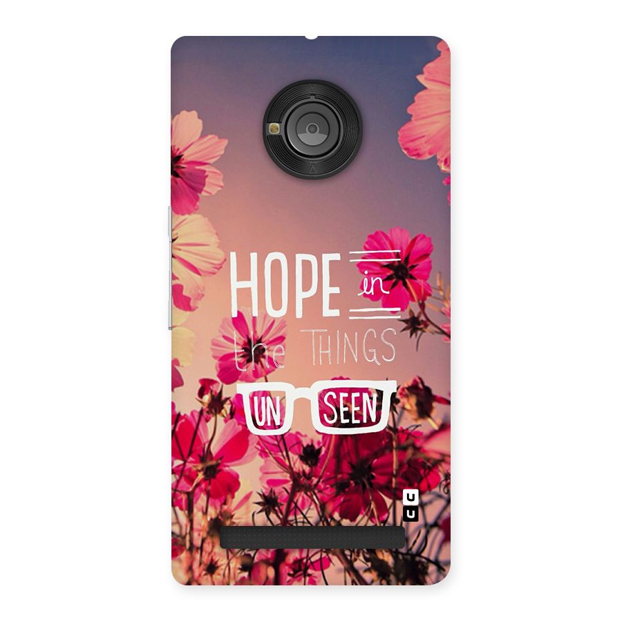 Unseen Hope Back Case for Yunique