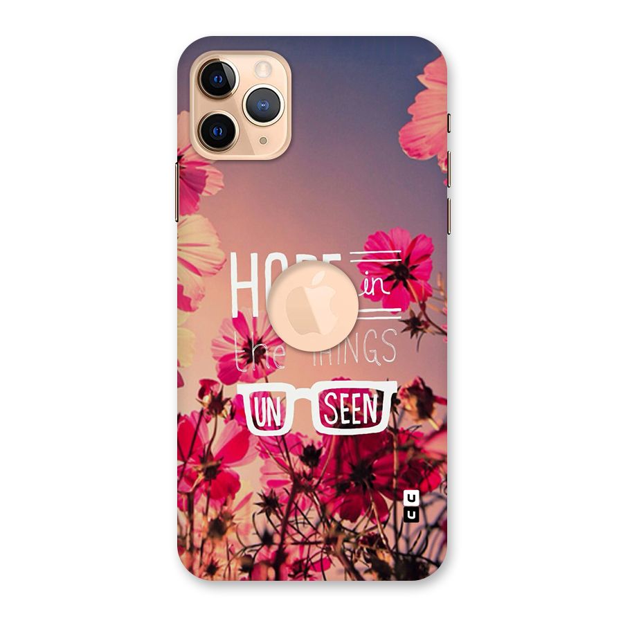 Unseen Hope Back Case for iPhone 11 Pro Max Logo Cut