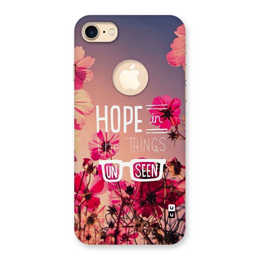 Unseen Hope Back Case for iPhone 7 Logo Cut