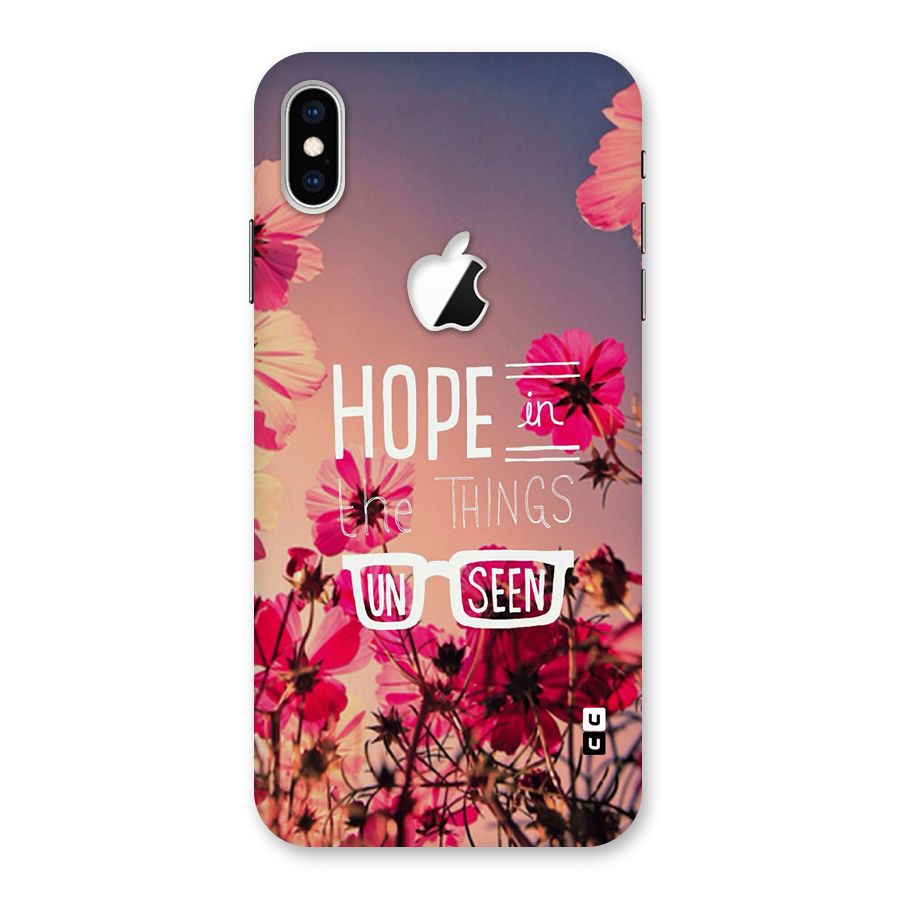 Unseen Hope Back Case for iPhone XS Max Apple Cut