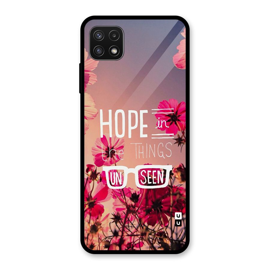 Unseen Hope Glass Back Case for Galaxy A22 5G