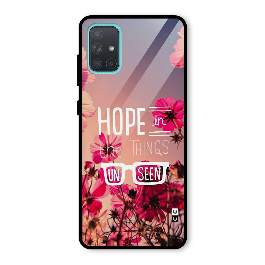 Unseen Hope Glass Back Case for Galaxy A71