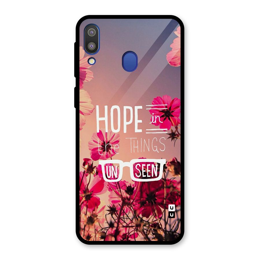 Unseen Hope Glass Back Case for Galaxy M20