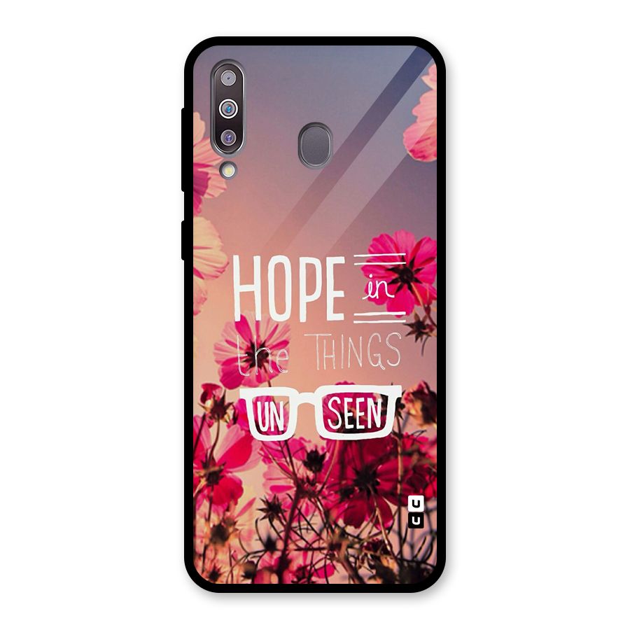 Unseen Hope Glass Back Case for Galaxy M30
