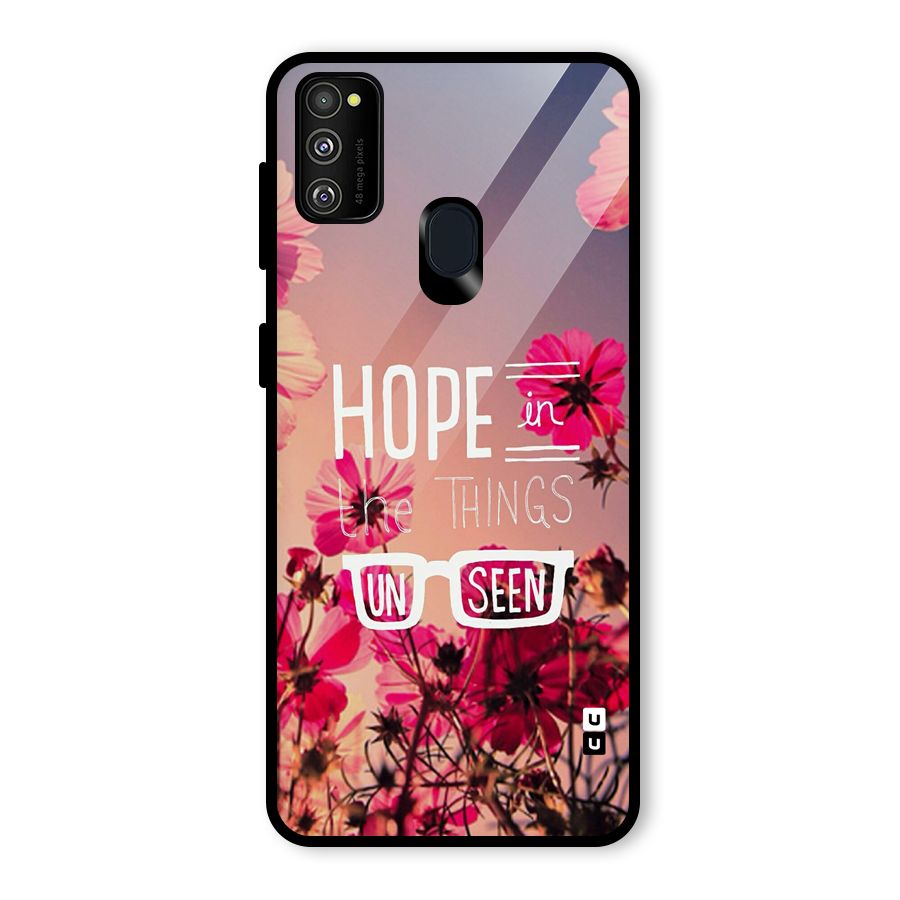 Unseen Hope Glass Back Case for Galaxy M30s