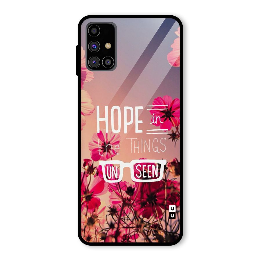 Unseen Hope Glass Back Case for Galaxy M31s