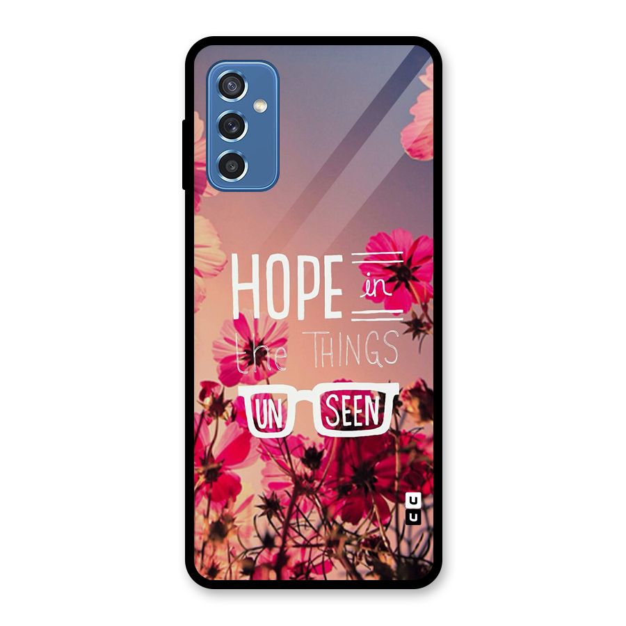 Unseen Hope Glass Back Case for Galaxy M52 5G