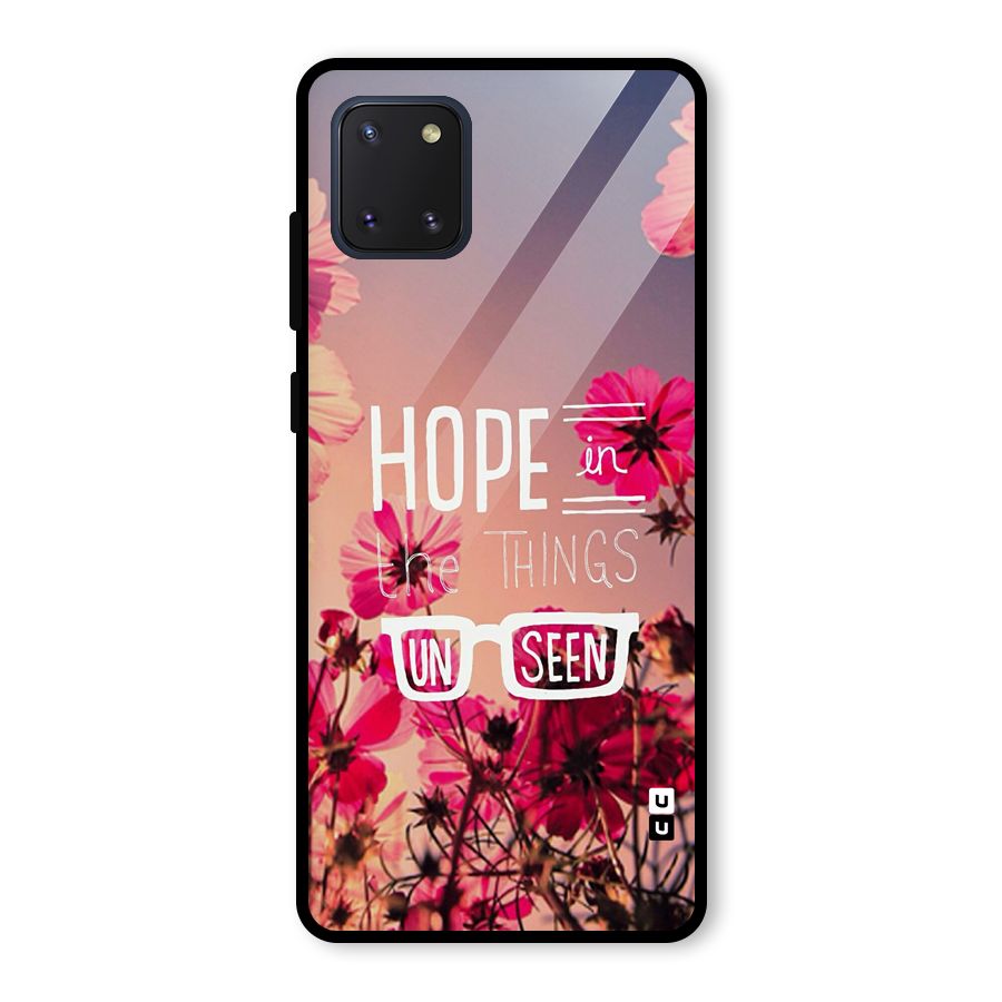 Unseen Hope Glass Back Case for Galaxy Note 10 Lite