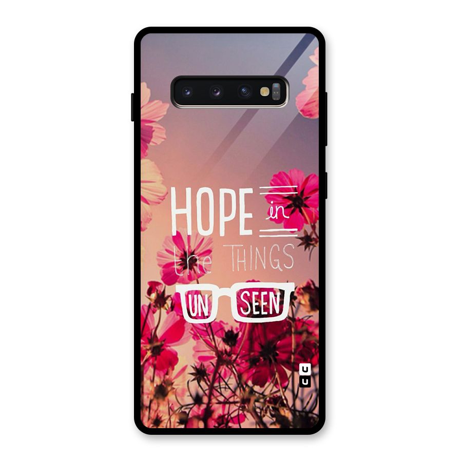 Unseen Hope Glass Back Case for Galaxy S10 Plus