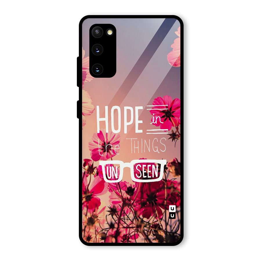 Unseen Hope Glass Back Case for Galaxy S20 FE 5G