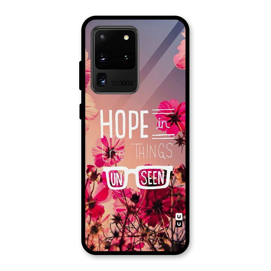 Unseen Hope Glass Back Case for Galaxy S20 Ultra
