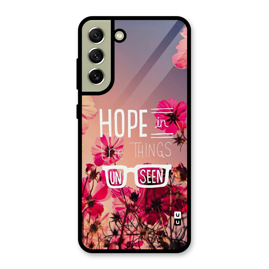 Unseen Hope Glass Back Case for Galaxy S21 FE 5G